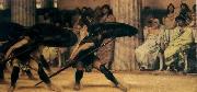 Sir Lawrence Alma-Tadema,OM.RA,RWS A Pyrrhic Dance Sir Lawrence Alma-Tadema Germany oil painting artist